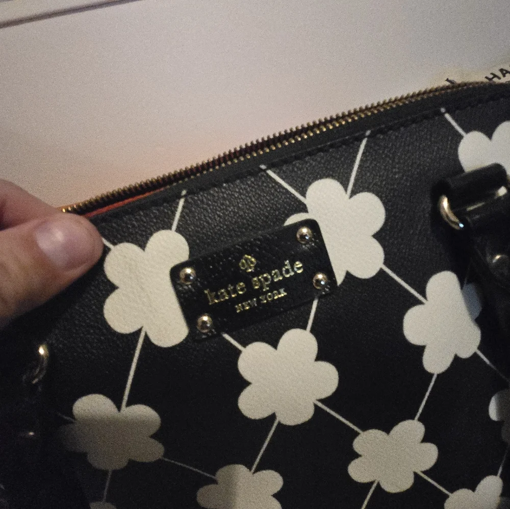 Kate Spade Black and White Cloud‎ Satchel